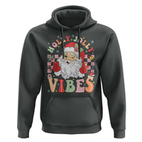 Retro Santa Christmas Hoodie Groovy Cute Santa Claus Christmas Vibes Xmas