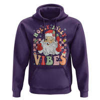 Retro Santa Christmas Hoodie Groovy Cute Santa Claus Christmas Vibes Xmas
