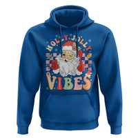 Retro Santa Christmas Hoodie Groovy Cute Santa Claus Christmas Vibes Xmas