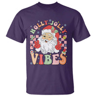 Retro Santa Christmas T Shirt Groovy Cute Santa Claus Christmas Vibes Xmas - Wonder Print Shop