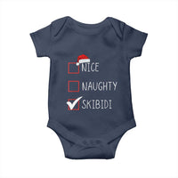 Nice Naughty Skibidi Baby Onesie Funny Christmas Santa List