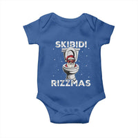Funny Santa Rizz Christmas Baby Onesie Skibiti Toilet Rizzmas