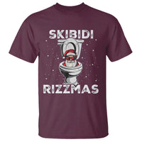 Funny Santa Rizz Christmas T Shirt Skibiti Toilet Rizzmas - Wonder Print Shop