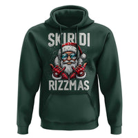 Christmas Bruh Hoodie Green Xmas Santa Hat Festive Vibe
