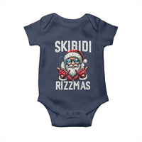Funny Santa Rizz Christmas Baby Onesie Skibidi Rizzmas Gen Alpha Slang Cool Santa