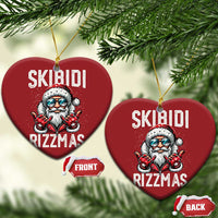Funny Santa Rizz Xmas Christmas Ornament Skibidi Rizzmas Gen Alpha Slang Cool Santa - Wonder Print Shop