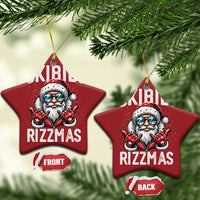 Funny Santa Rizz Xmas Christmas Ornament Skibidi Rizzmas Gen Alpha Slang Cool Santa - Wonder Print Shop