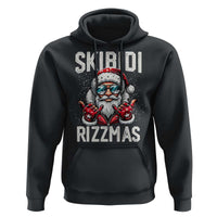 Funny Santa Rizz Christmas Hoodie Skibidi Rizzmas Gen Alpha Slang Cool Santa