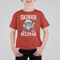 Funny Santa Rizz Christmas T Shirt For Kid Skibidi Rizzmas Gen Alpha Slang Cool Santa - Wonder Print Shop
