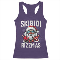 Funny Santa Rizz Christmas Racerback Tank Top Skibidi Rizzmas Gen Alpha Slang Cool Santa