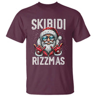 Funny Santa Rizz Christmas T Shirt Skibidi Rizzmas Gen Alpha Slang Cool Santa - Wonder Print Shop