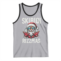 Funny Santa Rizz Christmas Tank Top Skibidi Rizzmas Gen Alpha Slang Cool Santa