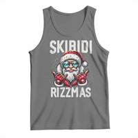Funny Santa Rizz Christmas Tank Top Skibidi Rizzmas Gen Alpha Slang Cool Santa