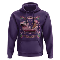 Groovy Pink Christmas Gingerbrad Hoodie Sleigh Girl Sleigh Festive Xmas Holiday Girls