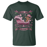 Groovy Pink Christmas Gingerbrad T Shirt Sleigh Girl Sleigh Festive Xmas Holiday Girls - Wonder Print Shop