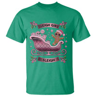 Groovy Pink Christmas Gingerbrad T Shirt Sleigh Girl Sleigh Festive Xmas Holiday Girls - Wonder Print Shop