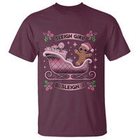 Groovy Pink Christmas Gingerbrad T Shirt Sleigh Girl Sleigh Festive Xmas Holiday Girls - Wonder Print Shop