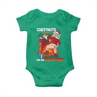 Funny Naughty Santa Baby Onesie Chestnuts Roasting On An Open Fire Dirty Food Pun Xmas Joke