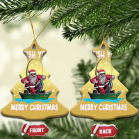Santa Xmas Boat Fishing Christmas Ornament We Fish You A Merry Xmas Fisherman - Wonder Print Shop
