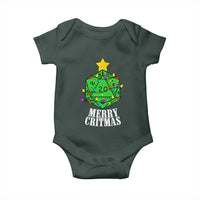 Christmas Gamer Baby Onesie Merry Critmas D20 RPG Gaming Xmas Tree