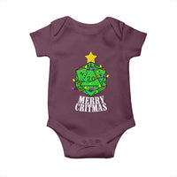 Christmas Gamer Baby Onesie Merry Critmas D20 RPG Gaming Xmas Tree