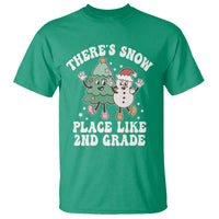 Christmas Teacher T Shirt Theres Snow Place Like 2nd Grade Merry Xmas Retro Groovy - Wonder Print Shop
