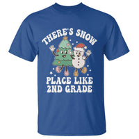 Christmas Teacher T Shirt Theres Snow Place Like 2nd Grade Merry Xmas Retro Groovy - Wonder Print Shop