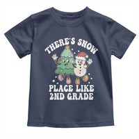 Christmas Teacher Toddler T Shirt There’s Snow Place Like 2nd Grade Merry Xmas Retro Groovy