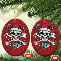Xmas Pirate Skull Christmas Ornament Yo Ho Ho Boat Cruise Xmas Crossbones - Wonder Print Shop
