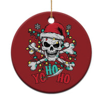 Xmas Pirate Skull Christmas Ornament Yo Ho Ho Boat Cruise Xmas Crossbones - Wonder Print Shop