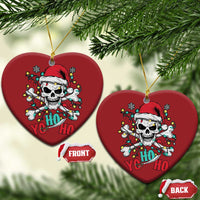 Xmas Pirate Skull Christmas Ornament Yo Ho Ho Boat Cruise Xmas Crossbones - Wonder Print Shop