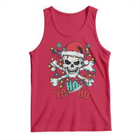Christmas Pirate Skull Tank Top Yo Ho Ho Boat Cruise Xmas Crossbones