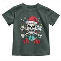 Christmas Pirate Skull Toddler T Shirt Yo Ho Ho Boat Cruise Xmas Crossbones