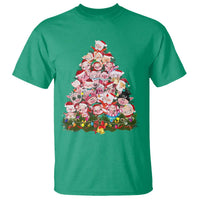 Cute Pink Pigs Christmas Tree T Shirt Funny Farmer Xmas Lights Festive Vibe - Wonder Print Shop
