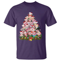 Cute Pink Pigs Christmas Tree T Shirt Funny Farmer Xmas Lights Festive Vibe - Wonder Print Shop