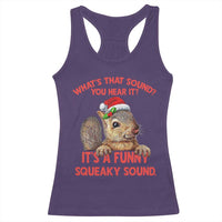 Christmas Squirrel Racerback Tank Top It's A Funny Squeaky Sound Xmas Things