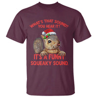 Christmas Squirrel T Shirt It's A Funny Squeaky Sound Xmas Things - Wonder Print Shop