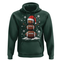 Christmas Football Hoodie Rugby Snowman Xmas Festive Holiday Sports