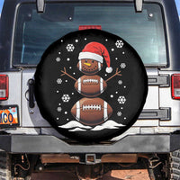 Christmas Football Spare Tire Cover Rugby Snowman Xmas Festive Holiday Sports