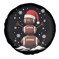 Christmas Football Spare Tire Cover Rugby Snowman Xmas Festive Holiday Sports