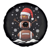 Christmas Football Spare Tire Cover Rugby Snowman Xmas Festive Holiday Sports