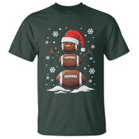 Christmas Football T Shirt Rugby Snowman Xmas Festive Holiday Sports - Wonder Print Shop