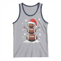 Christmas Football Tank Top Rugby Snowman Xmas Festive Holiday Sports