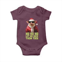 Funny Pig Santa Baby Onesie Ho Ho Ho Let Me Suck Them Toes Weird Festive Christmas
