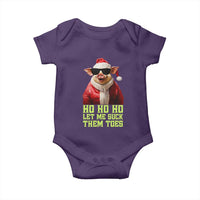 Funny Pig Santa Baby Onesie Ho Ho Ho Let Me Suck Them Toes Weird Festive Christmas