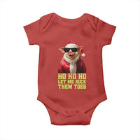 Funny Pig Santa Baby Onesie Ho Ho Ho Let Me Suck Them Toes Weird Festive Christmas
