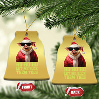 Funny Pig Santa Christmas Ornament Ho Ho Ho Let Me Suck Them Toes Weird Festive Christmas - Wonder Print Shop