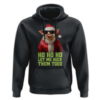 Funny Pig Santa Hoodie Ho Ho Ho Let Me Suck Them Toes Weird Festive Christmas