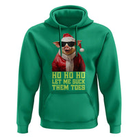 Funny Pig Santa Hoodie Ho Ho Ho Let Me Suck Them Toes Weird Festive Christmas