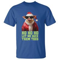 Funny Pig Santa T Shirt Ho Ho Ho Let Me Suck Them Toes Weird Festive Christmas - Wonder Print Shop